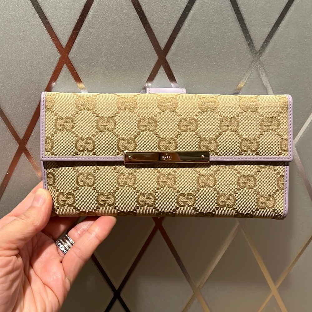 Authentic Guccissima Supreme Continental Cloth wallet